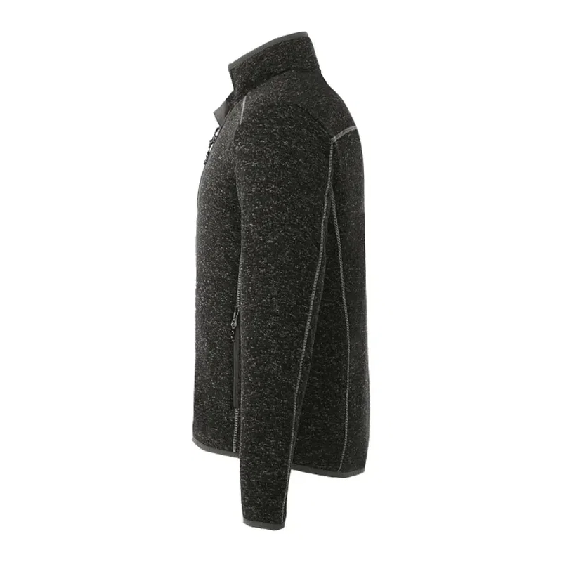 Custom Men's TREMBLANT Full Zip Sweater Knit Jacket with Thumb Holes — view 3