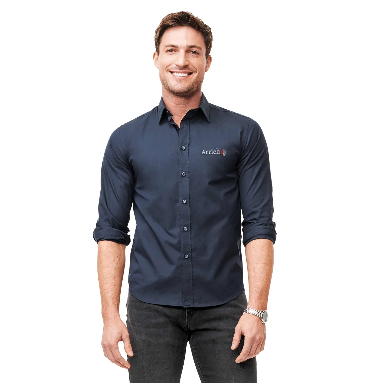 Customized Men's Slim-Fit Button Up Shirt - UNTUCKit Castello Long Sleeve (Wrinkle-Free) — view 5