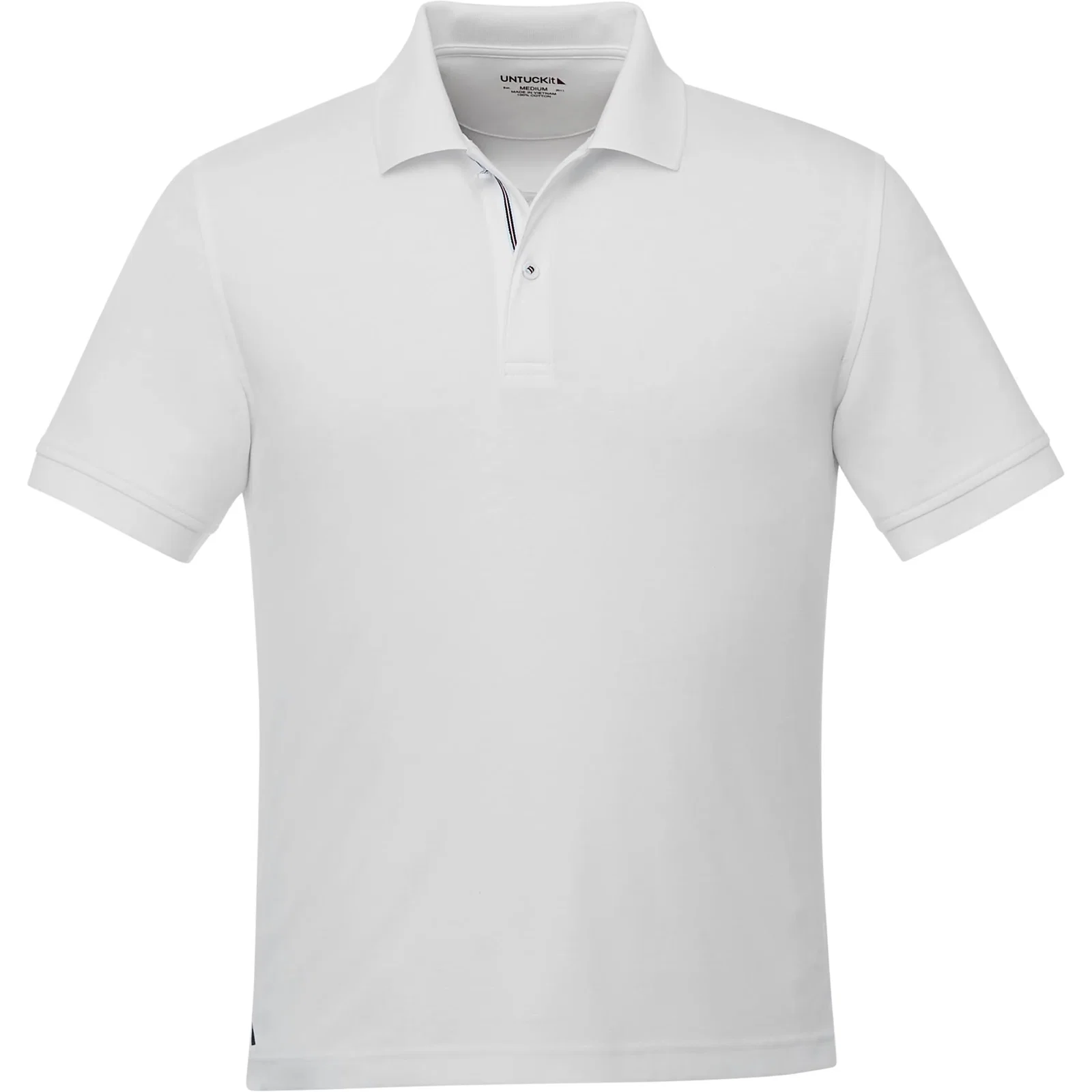 Custom UNTUCKit Damaschino Wrinkle-Free Short Sleeve Polo for Men — view 16