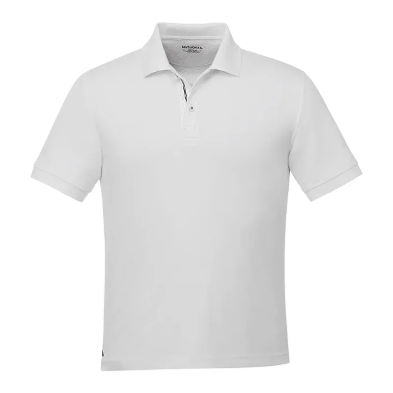 Custom UNTUCKit Damaschino Wrinkle-Free Short Sleeve Polo for Men — view 3