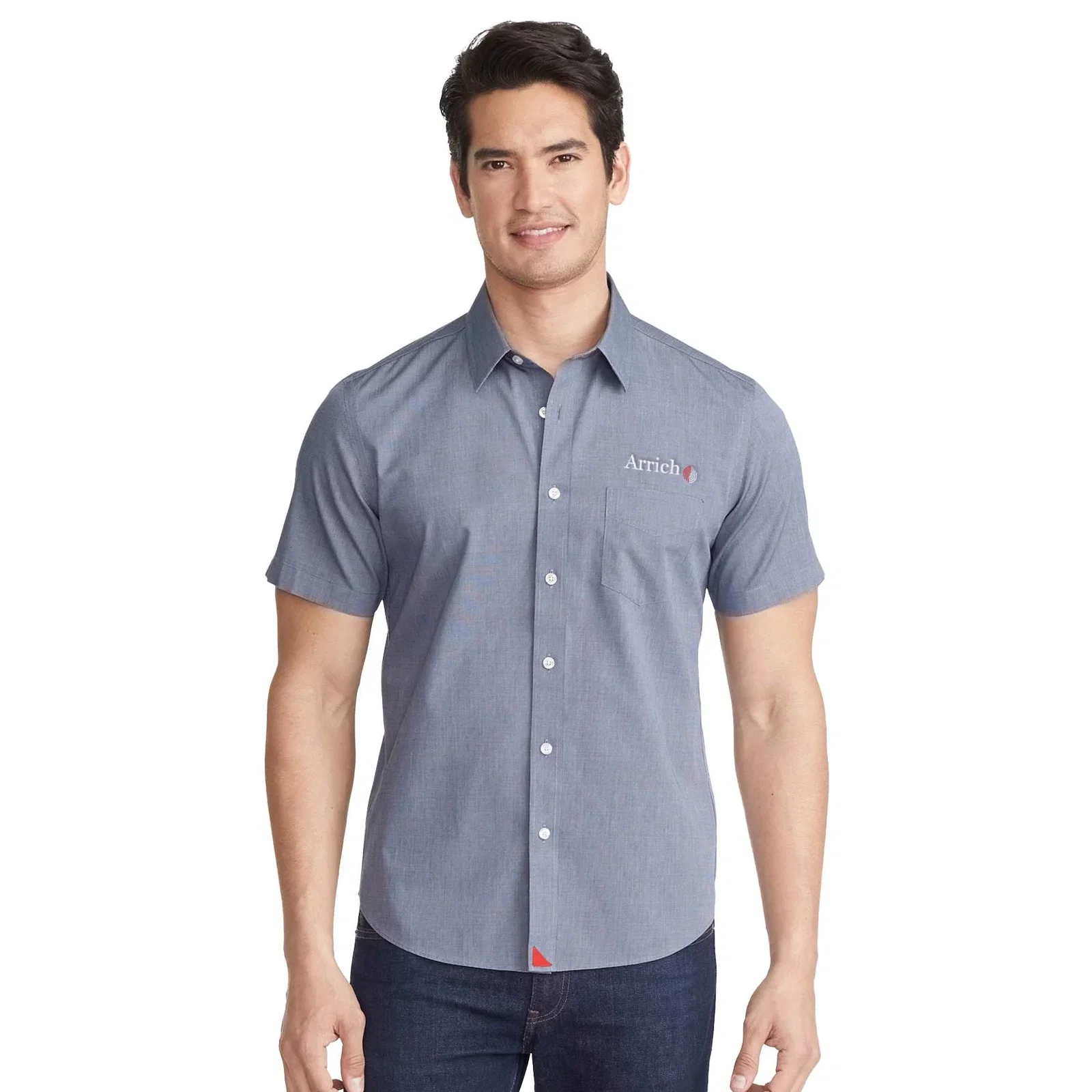 Custom UNTUCKit Petrus Wrinkle-Free Short Sleeve Shirt for Men — view 5