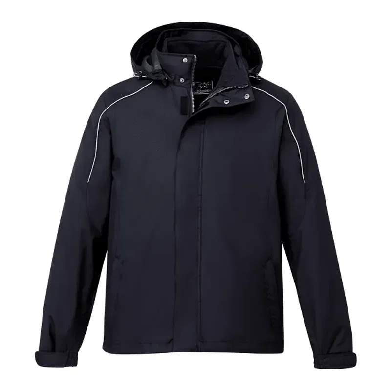 Customizable Men's Valencia 3-in-1 Waterproof Fleece Jacket with Detachable Hood — view 10