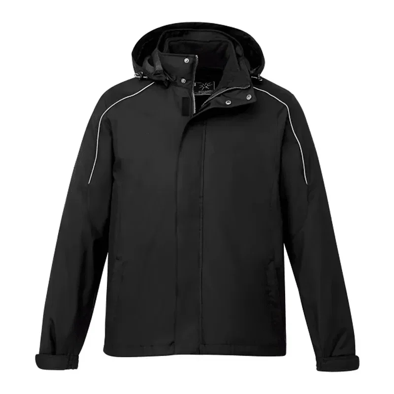 Customizable Men's Valencia 3-in-1 Waterproof Fleece Jacket with Detachable Hood — view 3