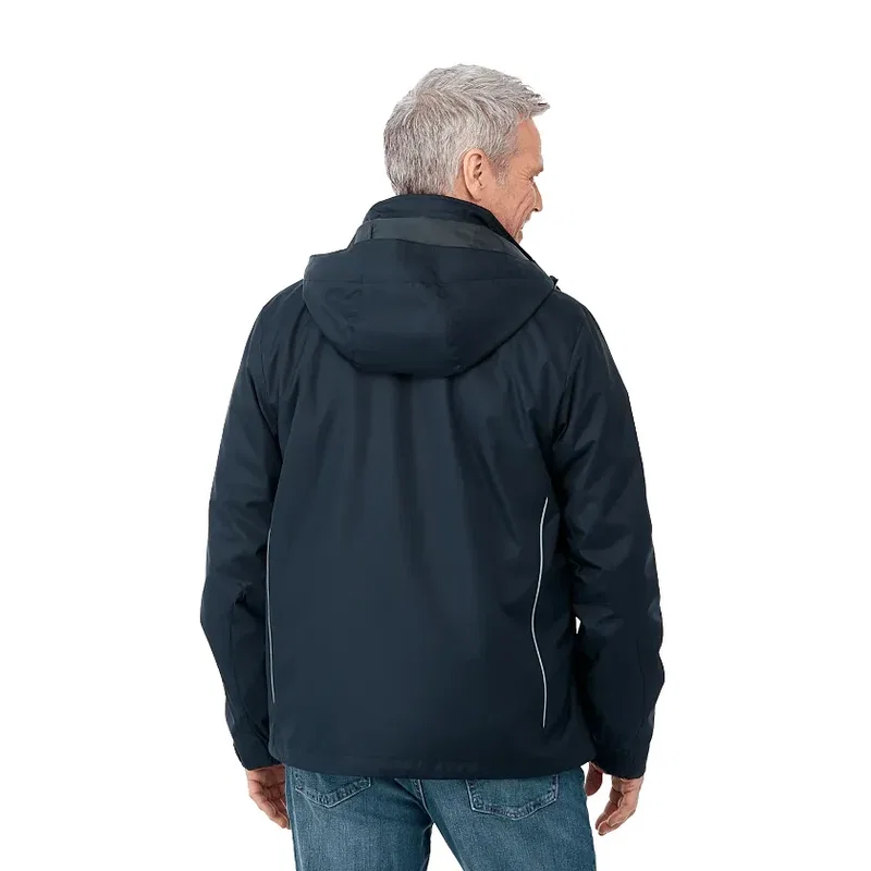 Customizable Men's Valencia 3-in-1 Waterproof Fleece Jacket with Detachable Hood — view 6