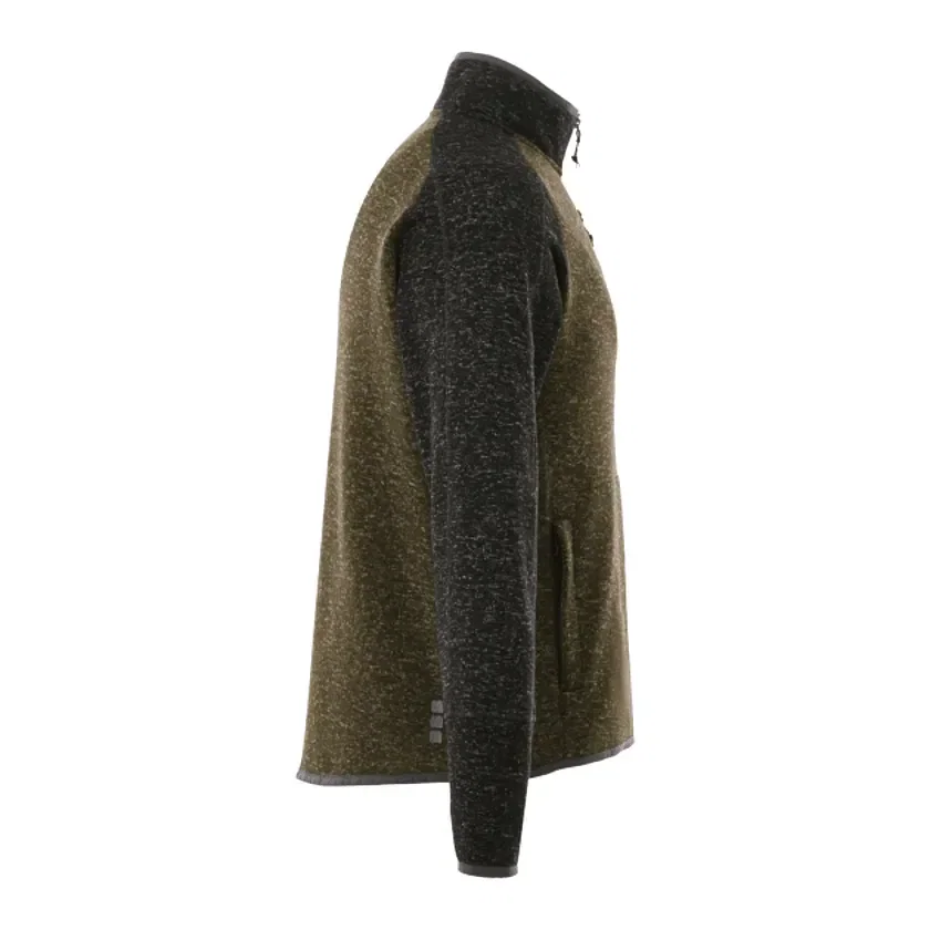 Custom Branded Men's Half Zip Sweater Knit Pullover Jacket — view 18
