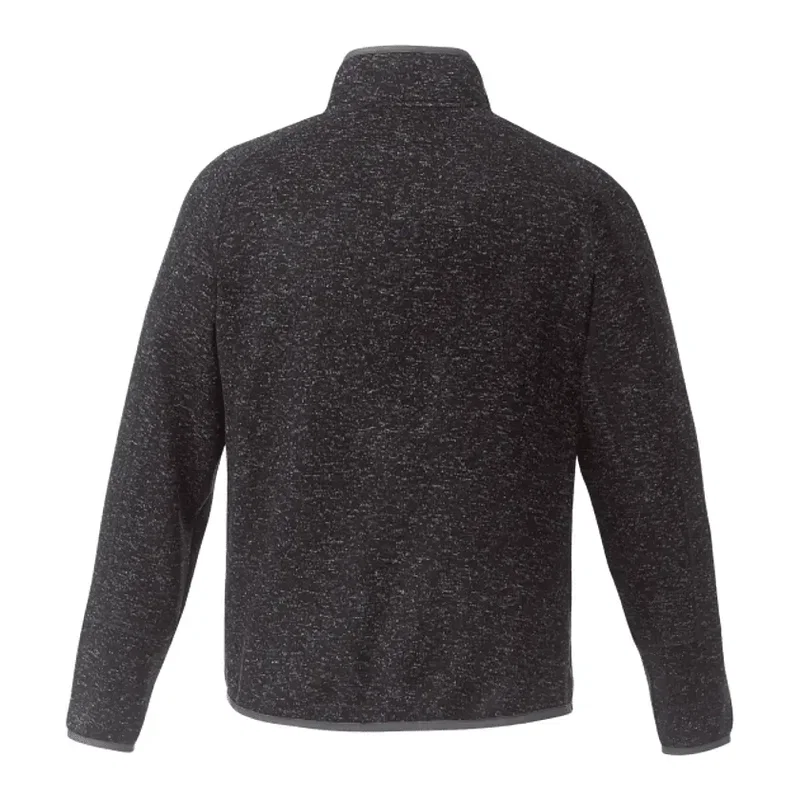 Custom Branded Men's Half Zip Sweater Knit Pullover Jacket — view 2