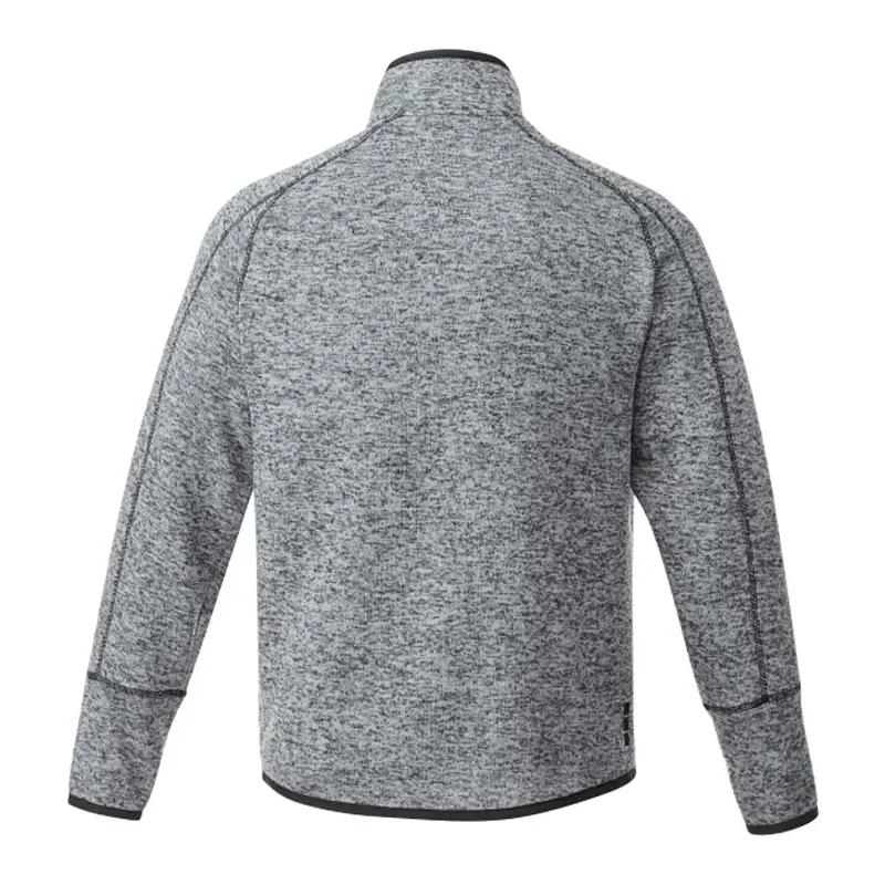Custom Branded Men's Half Zip Sweater Knit Pullover Jacket — view 20