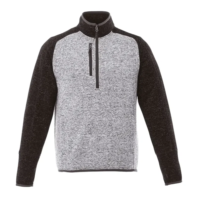 Custom Branded Men's Half Zip Sweater Knit Pullover Jacket — view 21