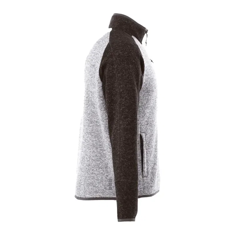 Custom Branded Men's Half Zip Sweater Knit Pullover Jacket — view 24