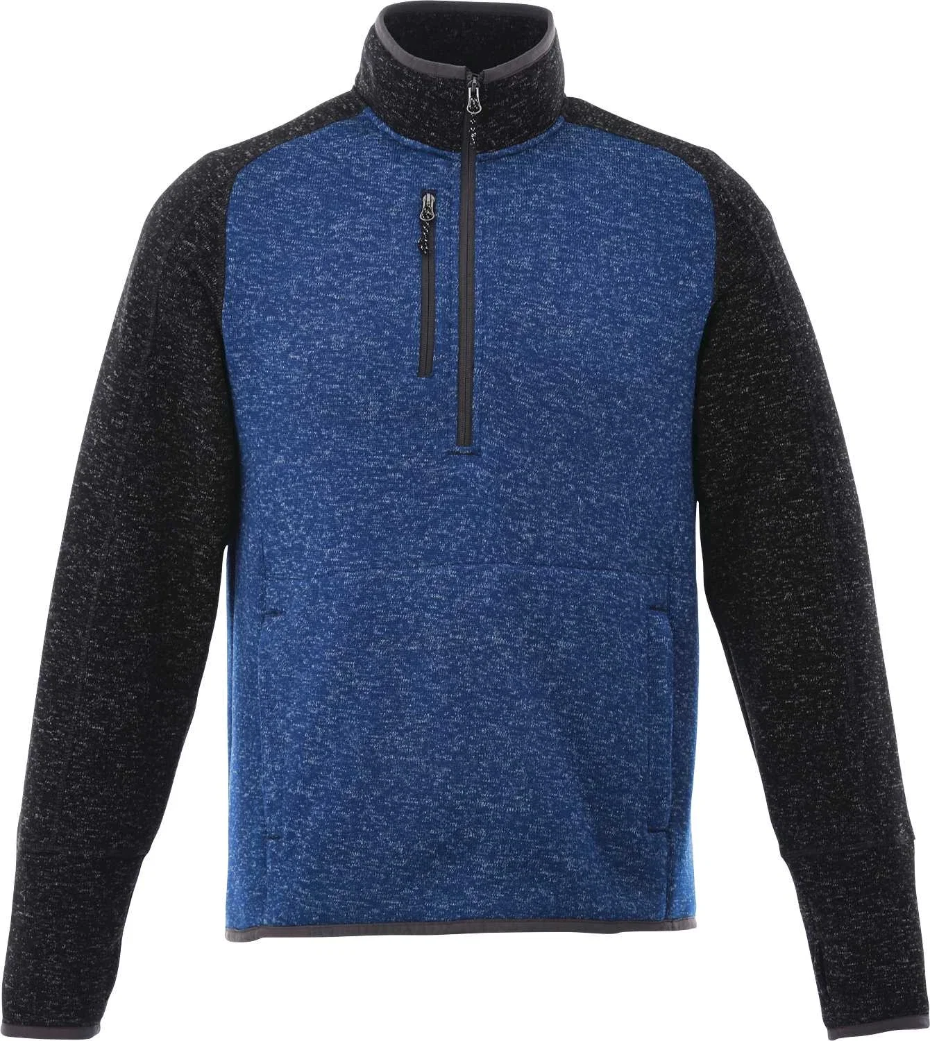 Custom Branded Men's Half Zip Sweater Knit Pullover Jacket — view 33