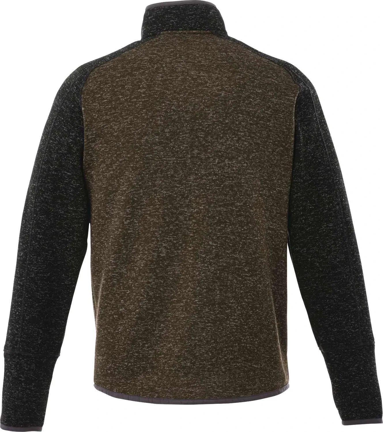 Custom Branded Men's Half Zip Sweater Knit Pullover Jacket — view 36