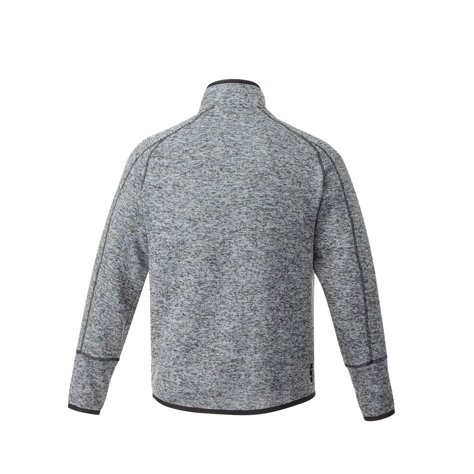Custom Branded Men's Half Zip Sweater Knit Pullover Jacket — view 38