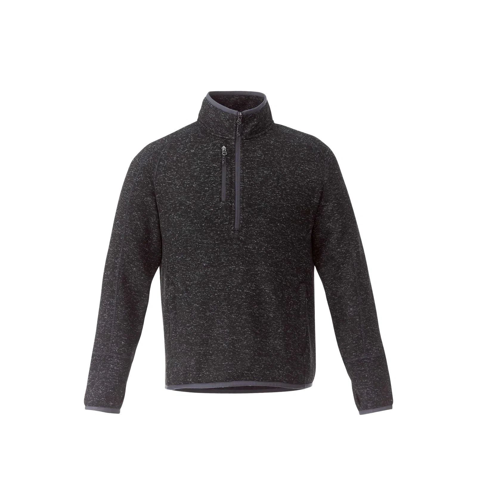 Custom Branded Men's Half Zip Sweater Knit Pullover Jacket — view 47