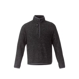 Custom Branded Men's Half Zip Sweater Knit Pullover Jacket