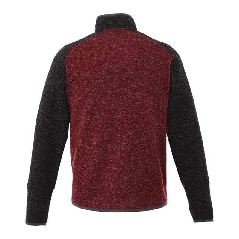 Custom Branded Men's Half Zip Sweater Knit Pullover Jacket — view 7