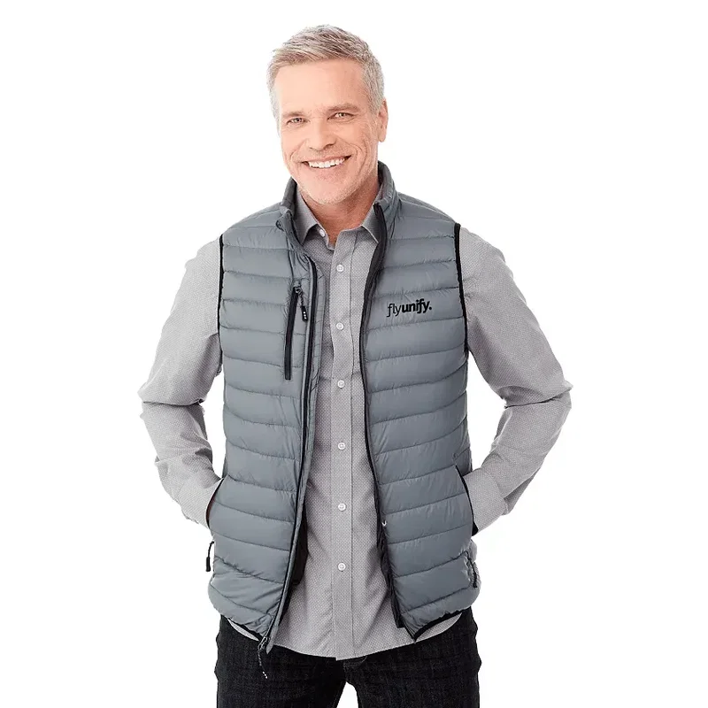 Customizable WHISTLER Lightweight Down Puffer Vest - Men's — view 14