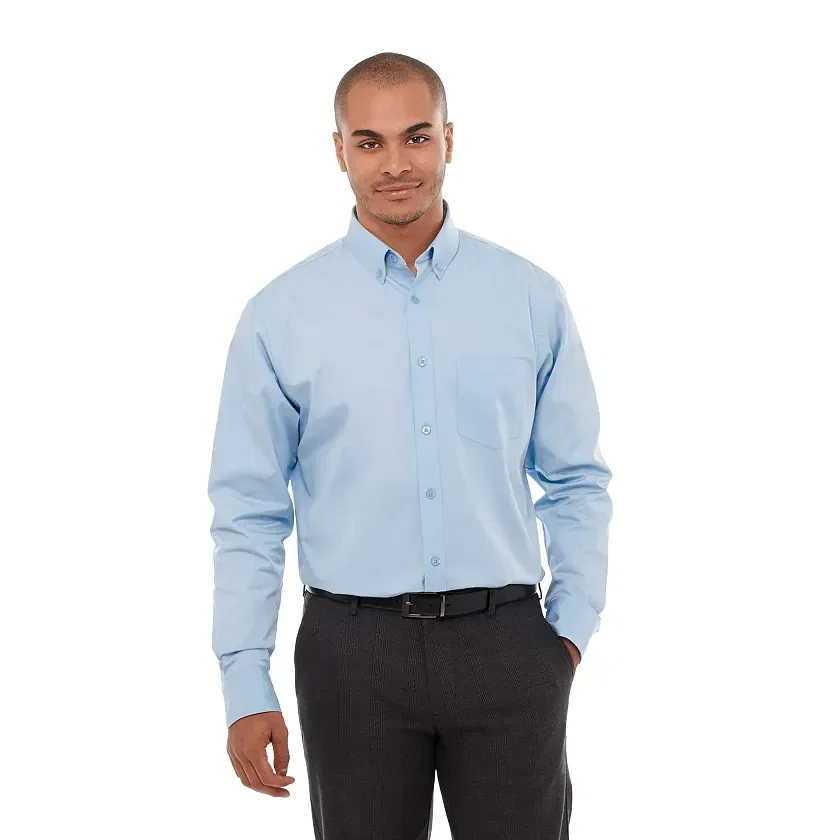 Personalized Men's WILSHIRE Long Sleeve Button Up Shirt — view 9