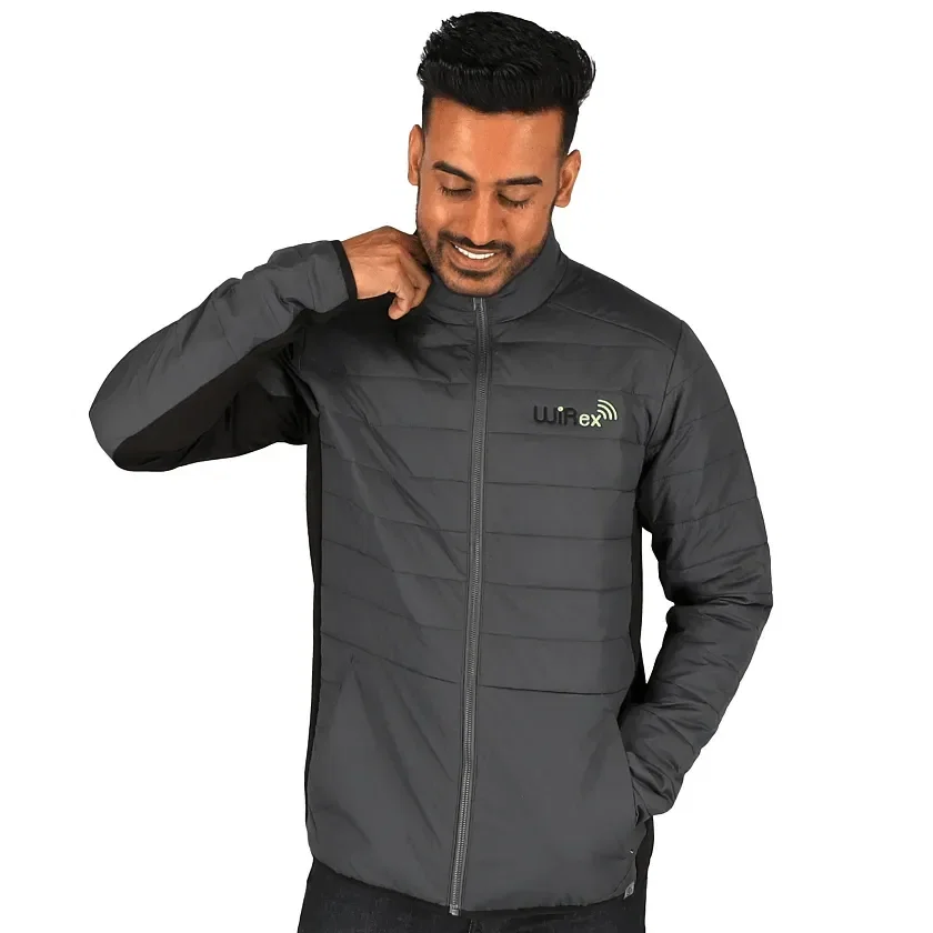 Custom Eco Hybrid Insulated Jacket For Men - Geneva — view 4