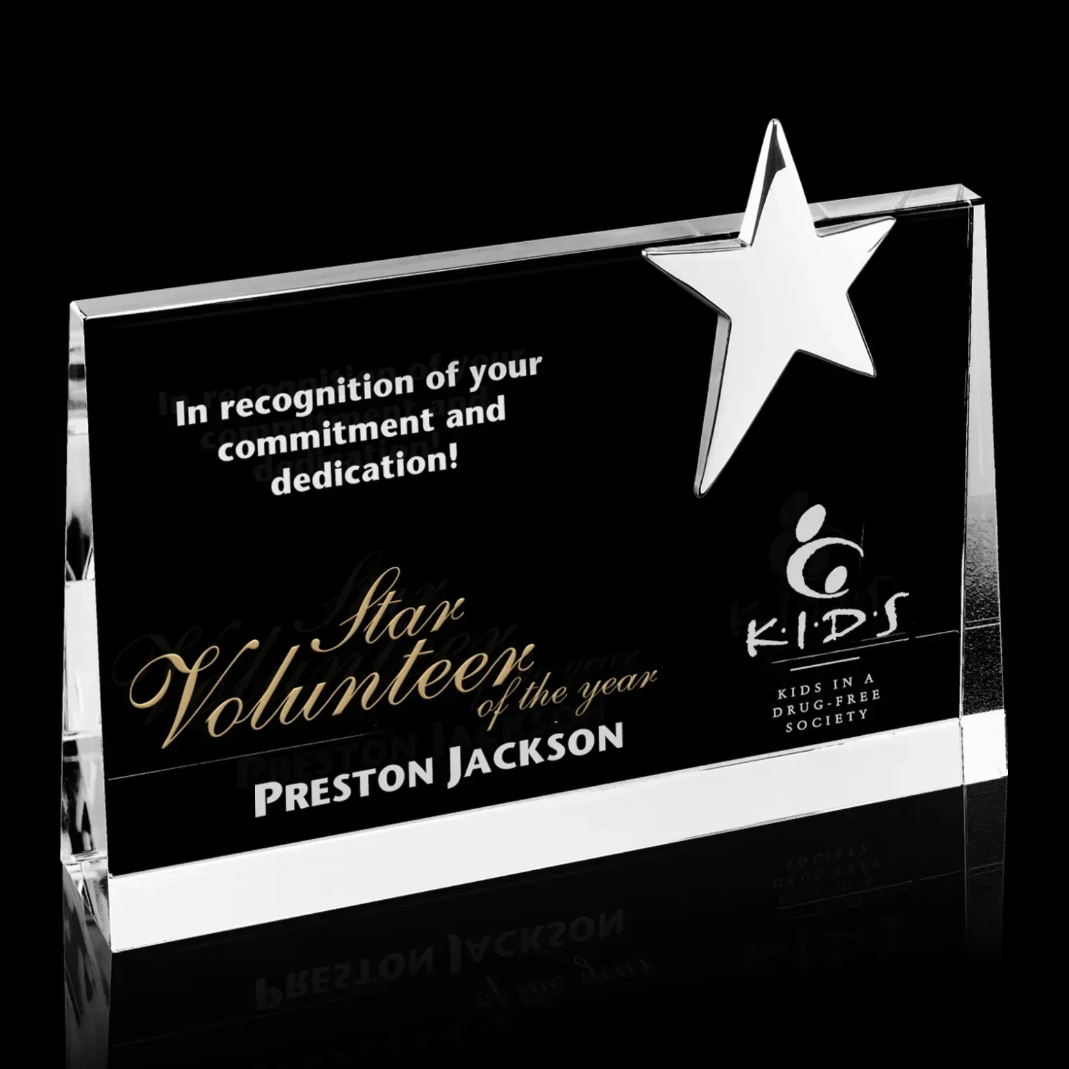 Custom Logo Mensa Star Corporate Award