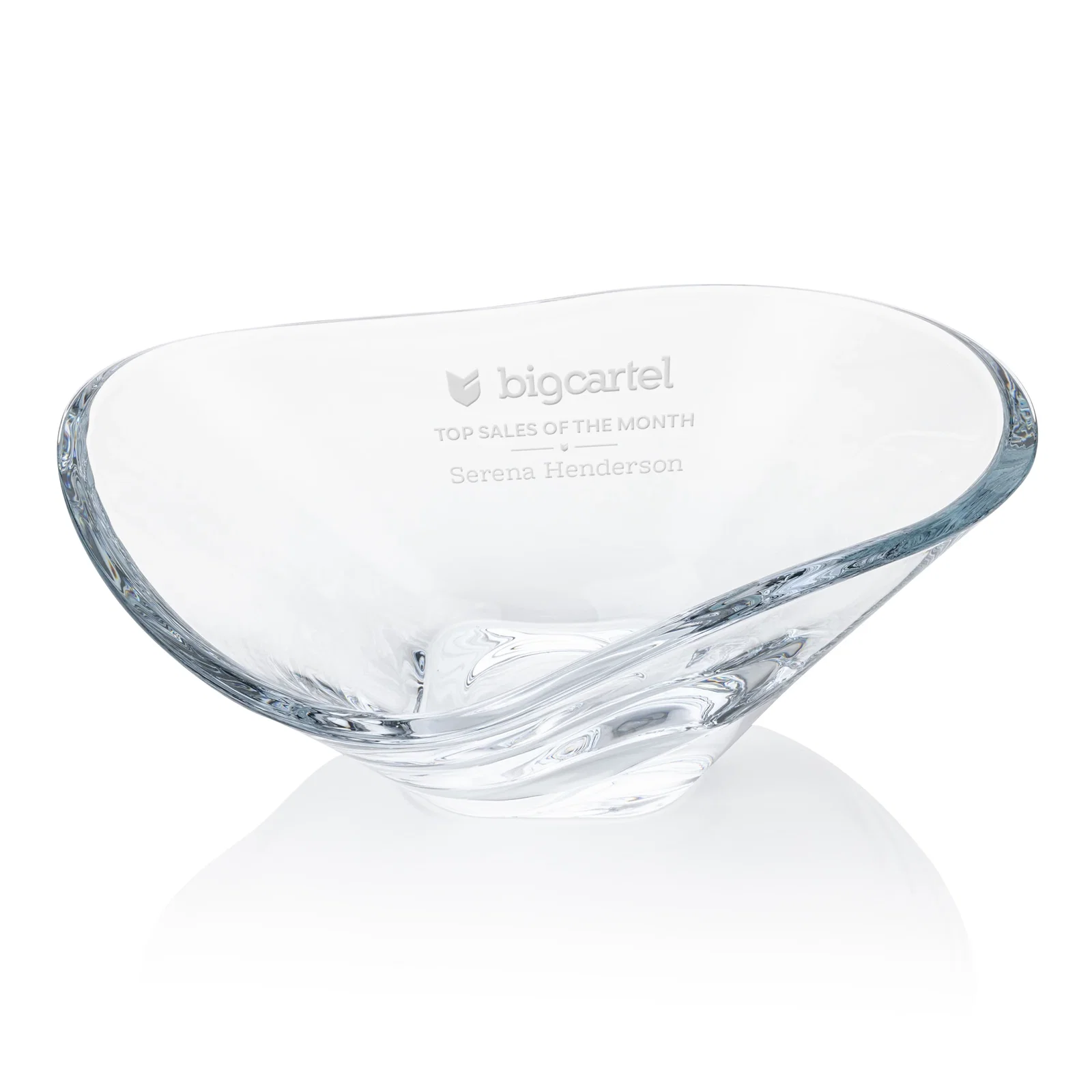 Custom Lead Free Crystalline Bowl - Meridon for corporate award ceremonies