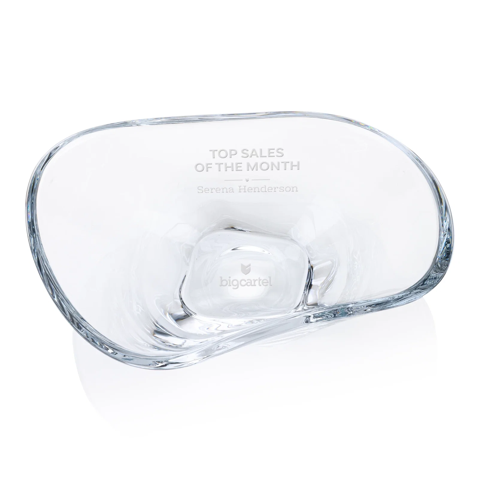 Custom Lead Free Crystalline Bowl - Meridon for service anniversary gifts