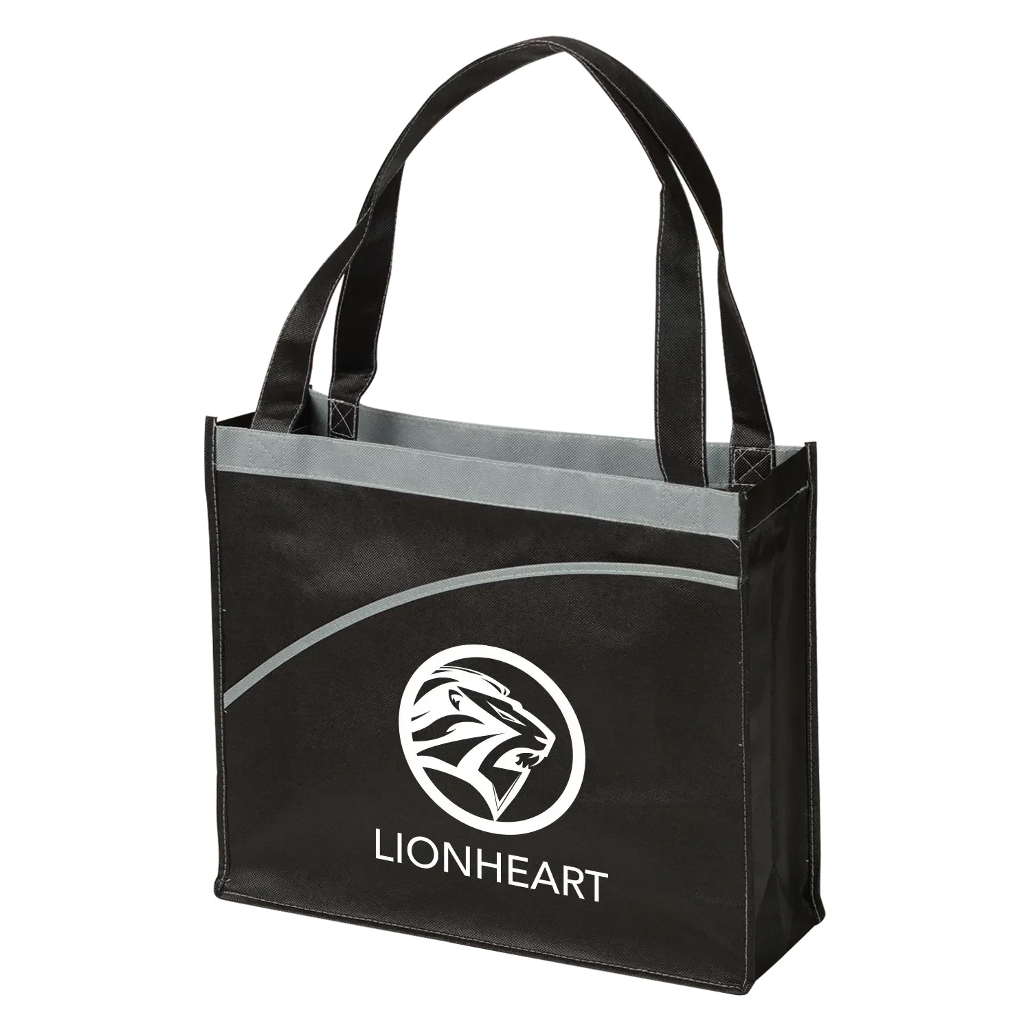 Custom Curve Non-Woven Tote Bag — view 2