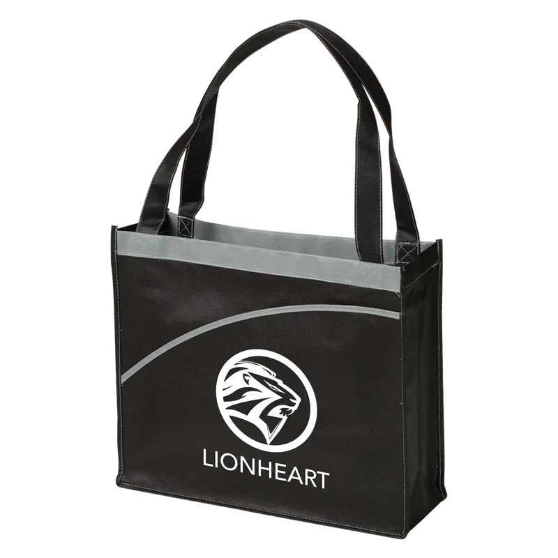 Custom Curve Non-Woven Tote Bag — view 2