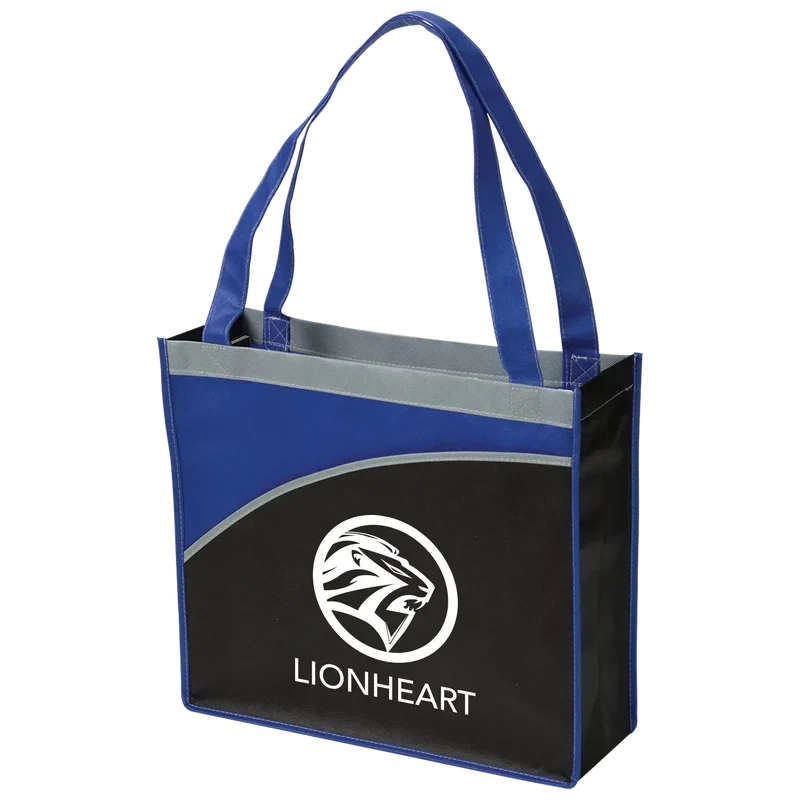 Custom Curve Non-Woven Tote Bag — view 3