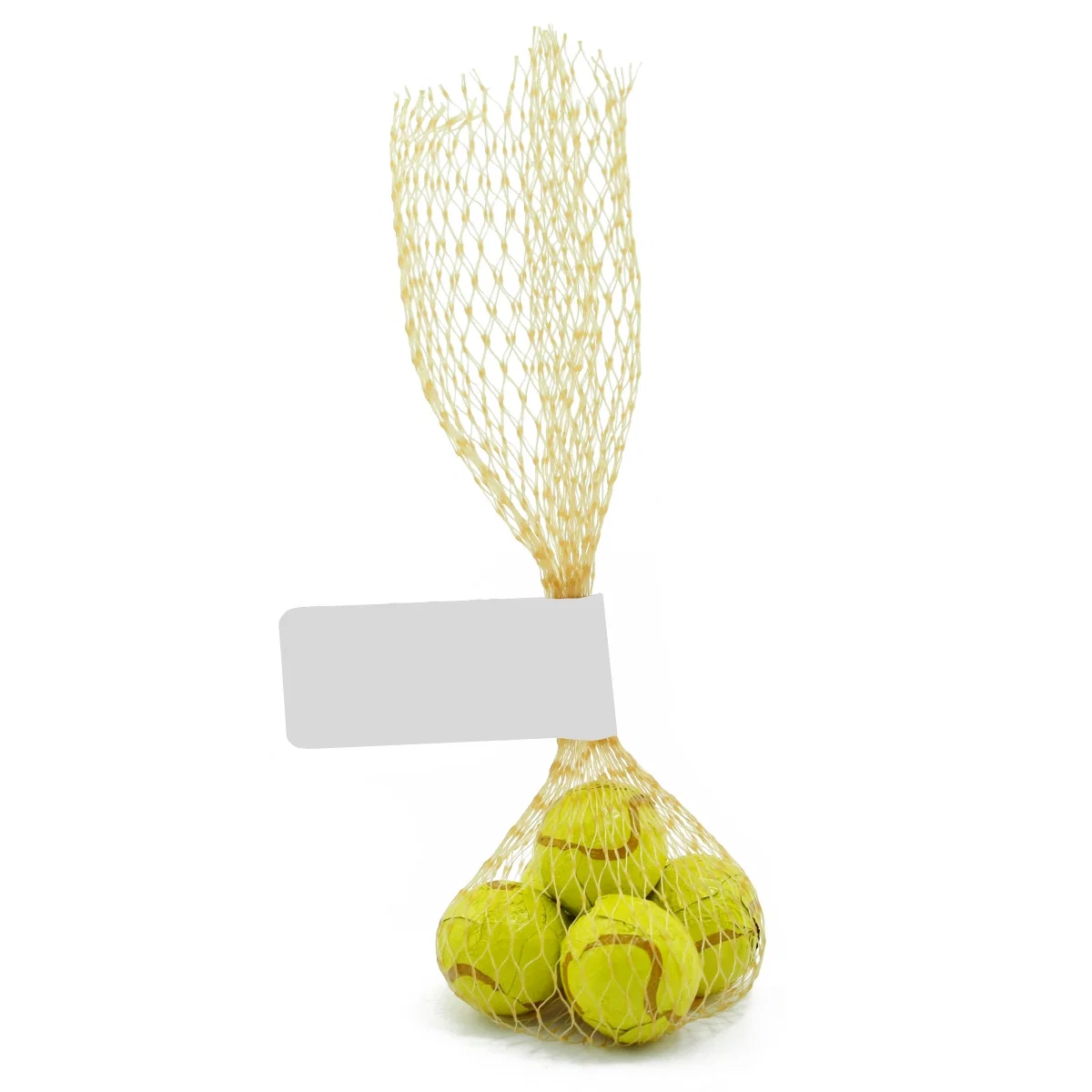 Treats stacked inside the see-through netting