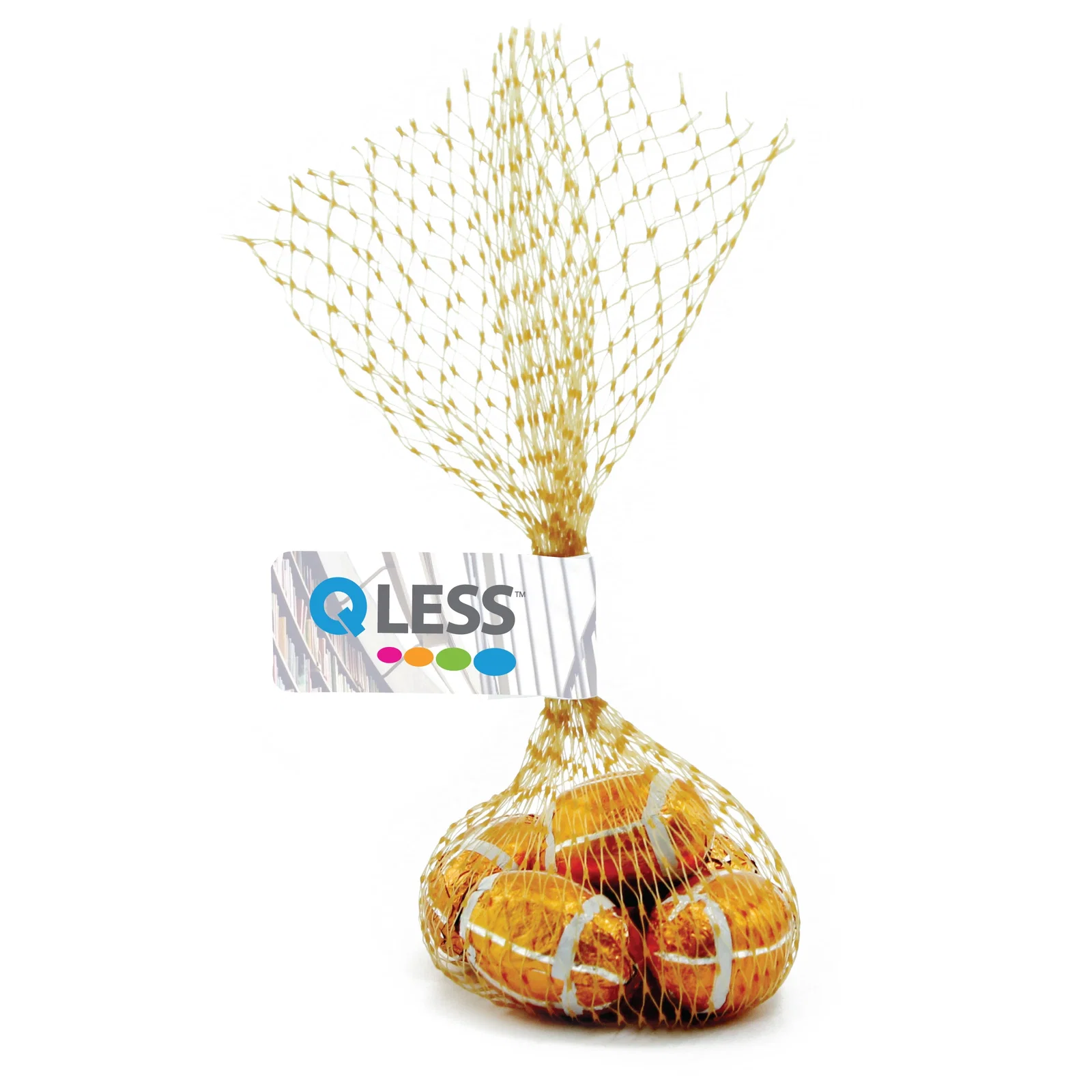 Angled view of the tall slender sack