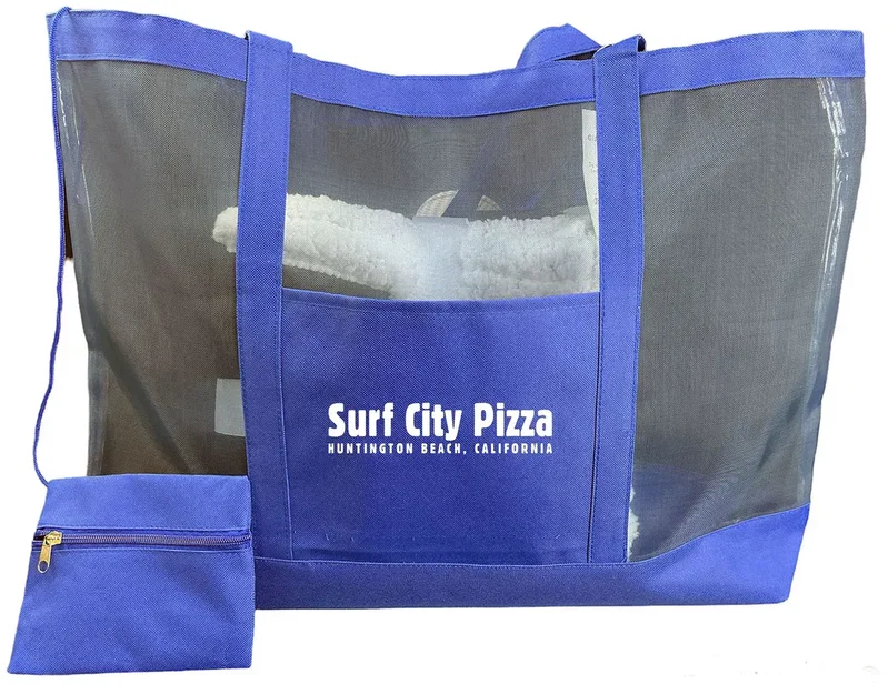 Custom Mesh Beach Bag Set — view 1