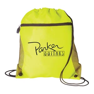 Mesh Pocket Drawcord Bag