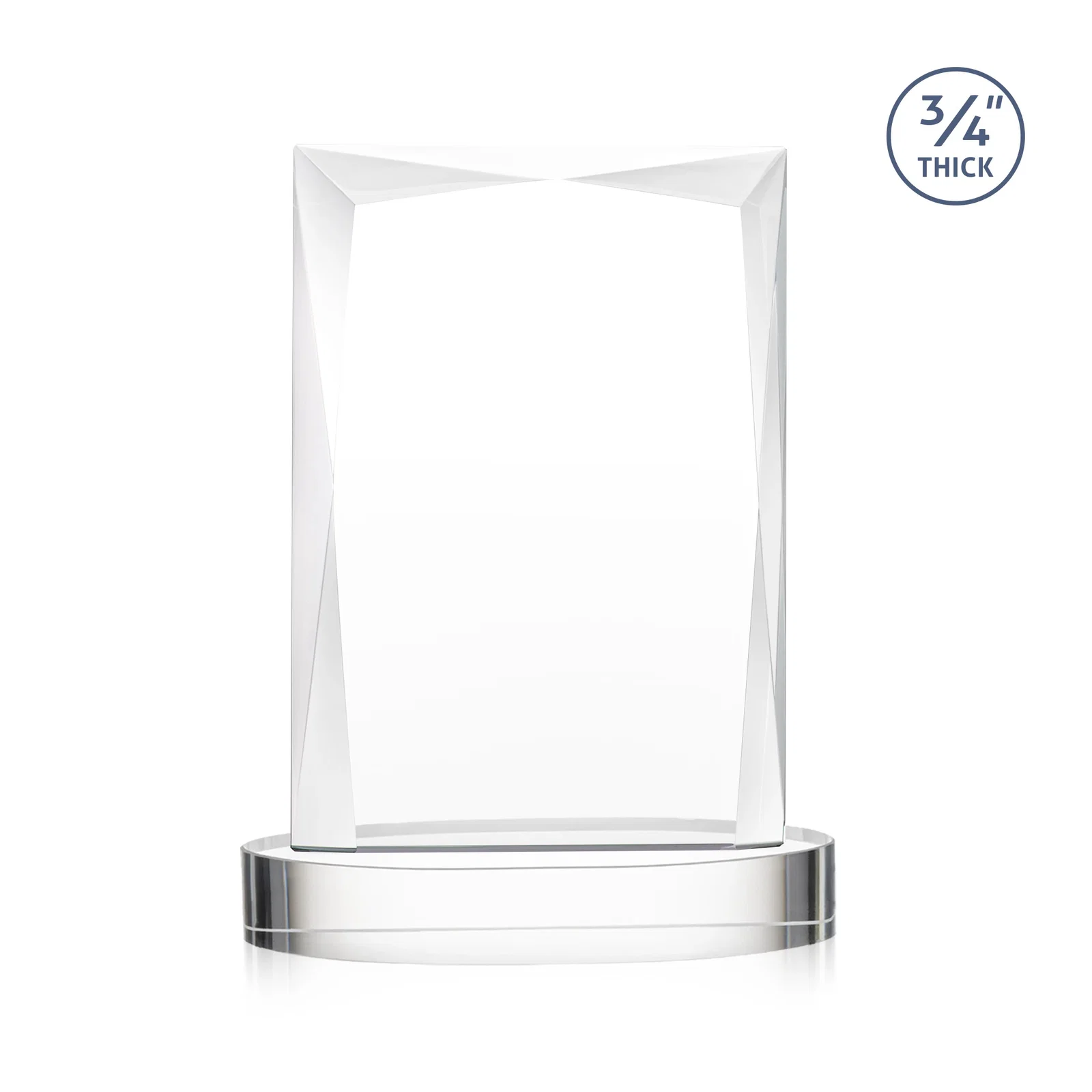 Personalized Starfire Crystal Award on an Alberton Base, awards, with your logo for volunteer appreciation