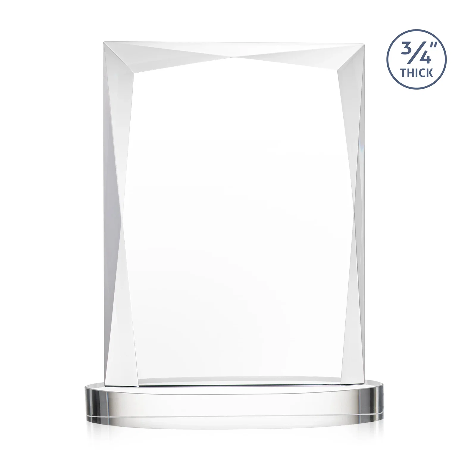 Personalized Starfire Crystal Award on an Alberton Base, awards, with your logo for company anniversary events
