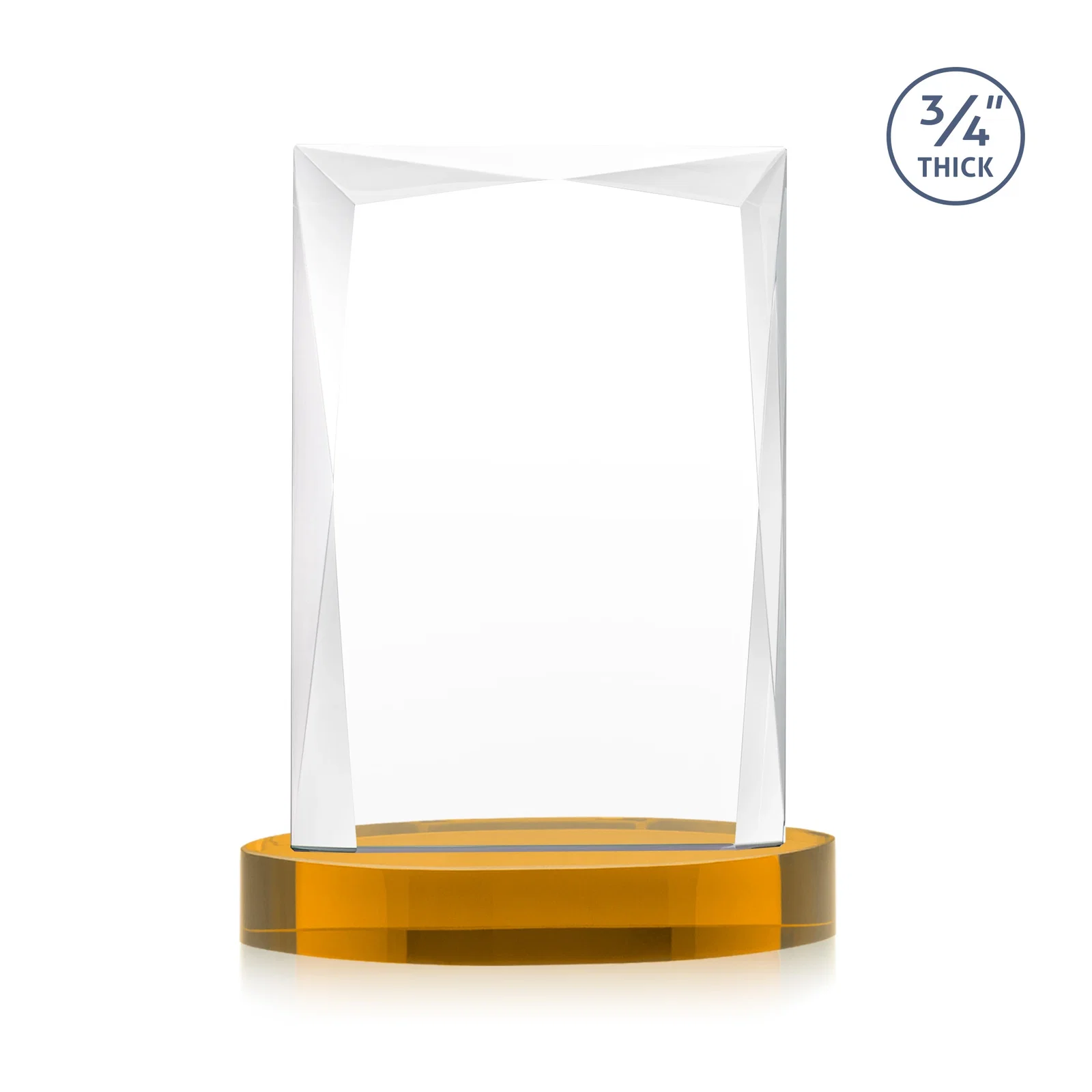 Promotional Starfire Crystal Award on an Alberton Base, awards, with your logo for service anniversary gifts