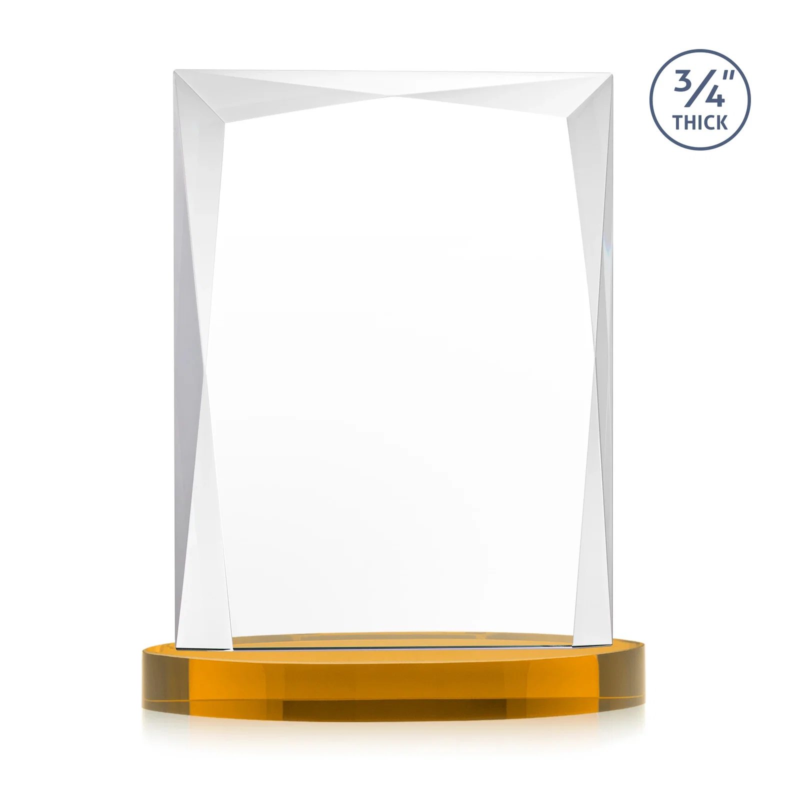 Promotional Starfire Crystal Award on an Alberton Base, awards, with your logo for retirement presentations