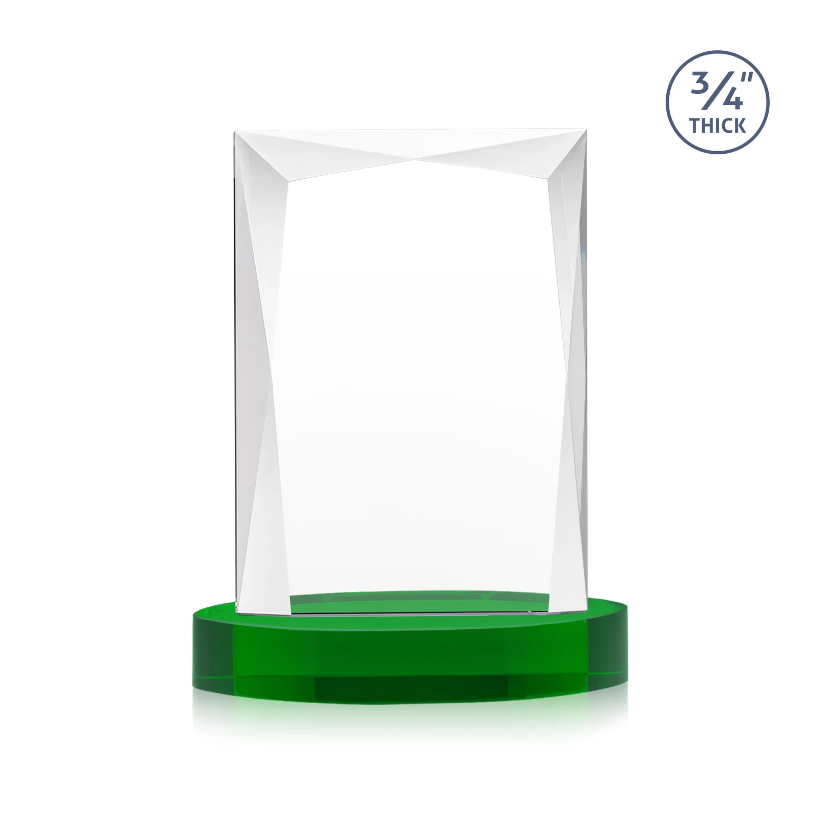 Promotional Starfire Crystal Award on an Alberton Base, awards, with your logo for company anniversary events