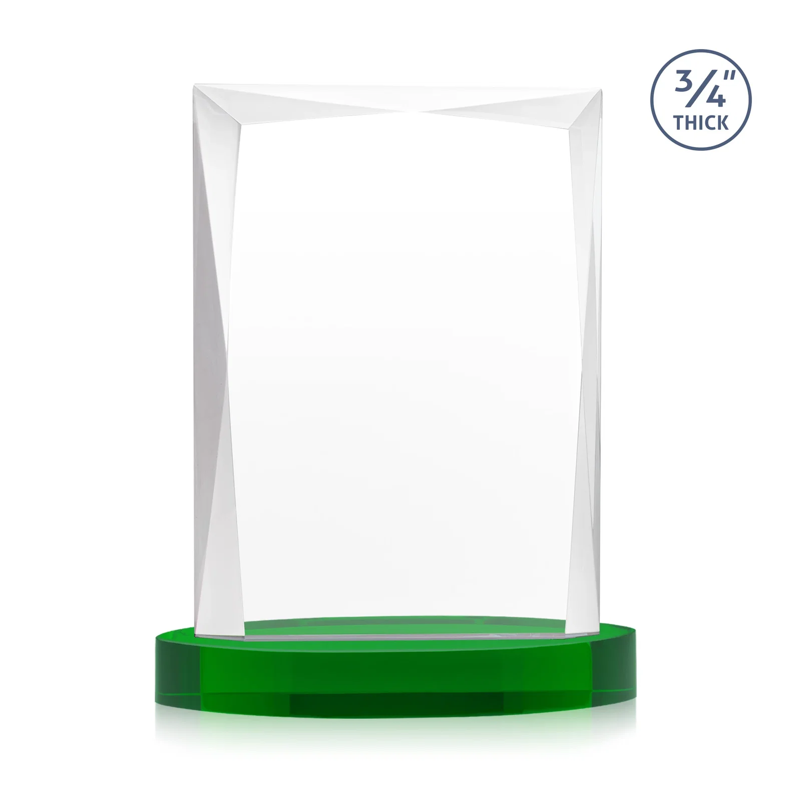 Branded Starfire Crystal Award on an Alberton Base, awards, with your logo for corporate award ceremonies