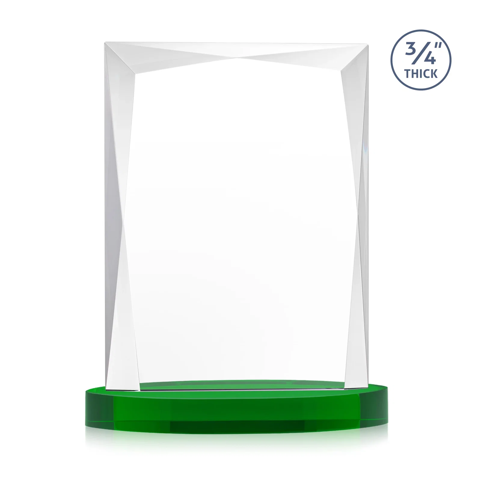 Branded Starfire Crystal Award on an Alberton Base, awards, with your logo for service anniversary gifts