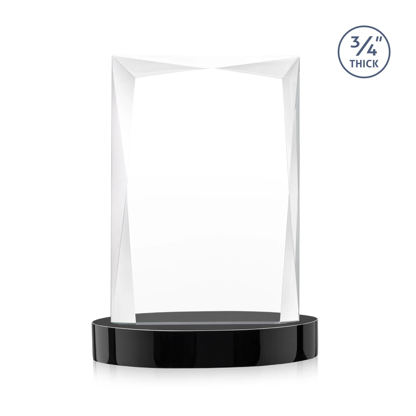 Branded Starfire Crystal Award on an Alberton Base, awards, with your logo for team milestone celebrations