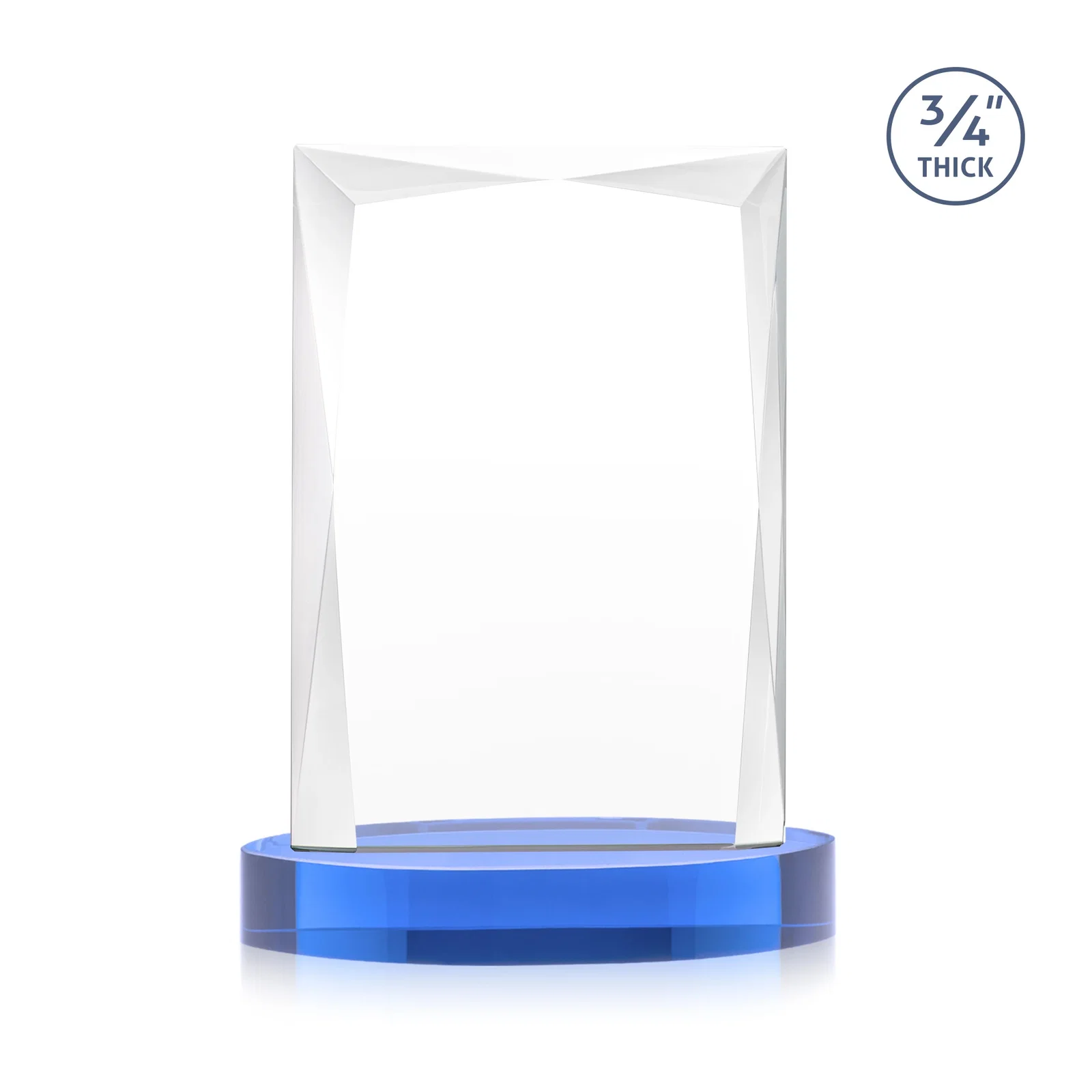 Custom printed Starfire Crystal Award on an Alberton Base, awards, with your logo for graduation ceremonies