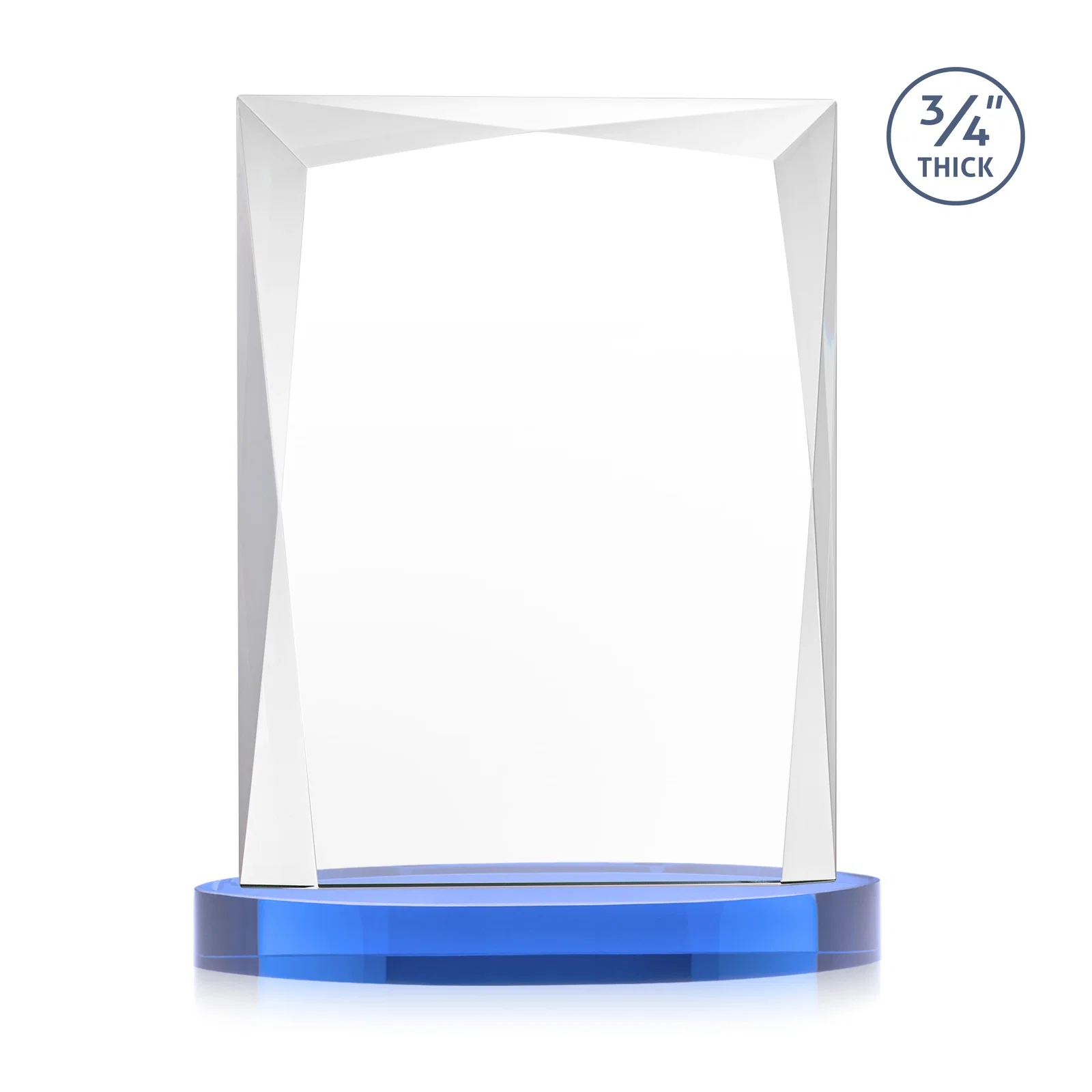 Custom printed Starfire Crystal Award on an Alberton Base, awards, with your logo for volunteer appreciation