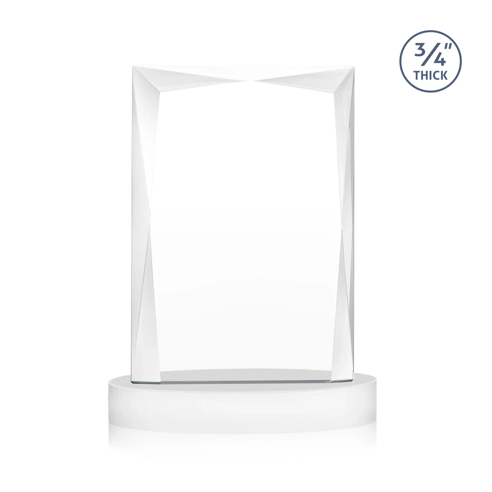 Customized Starfire Crystal Award on an Alberton Base, awards, with your logo for employee recognition