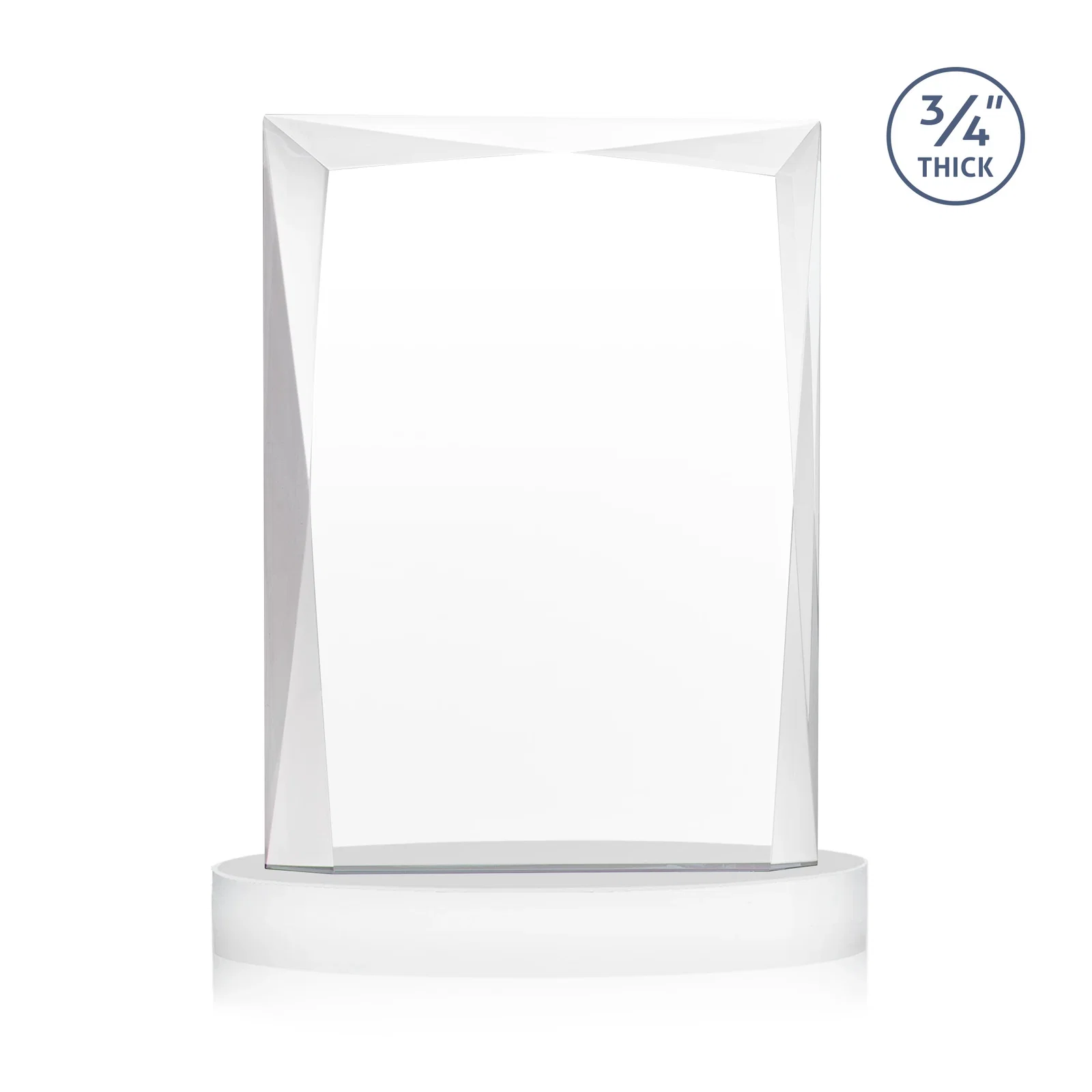 Customized Starfire Crystal Award on an Alberton Base, awards, with your logo for corporate award ceremonies
