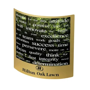 5" Metal Arc Frame with Stock Message Magnet, 1-Color Imprint