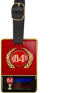 Personalized Metal Bag Tag - with Colorfill