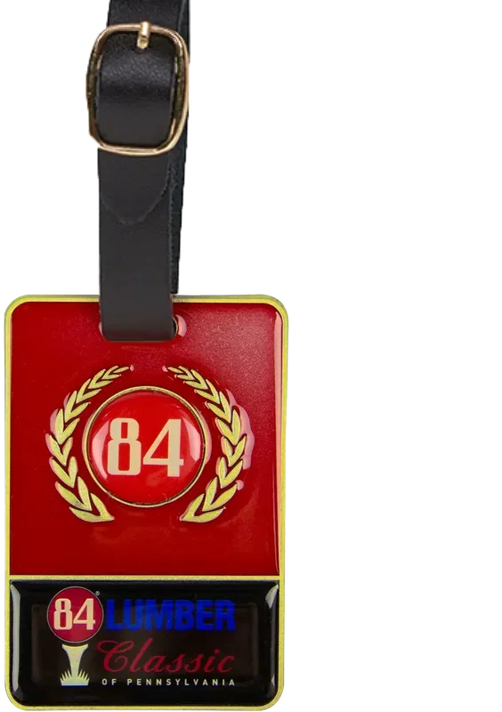Personalized Metal Bag Tag - with Colorfill — view 2