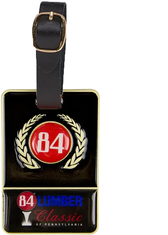 Personalized Metal Bag Tag - with Colorfill — view 3