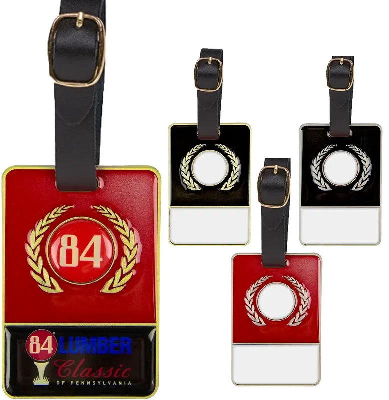 Personalized Metal Bag Tag - with Colorfill — view 4
