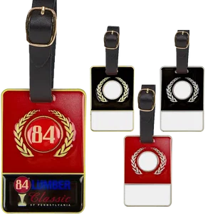 Personalized Metal Bag Tag - with Colorfill